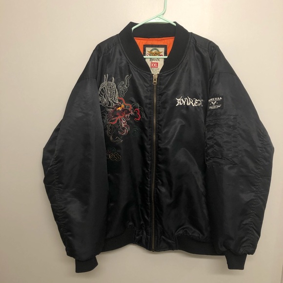 Avirex Other - Avirex flight Bomber jacket dragon style black 2XL